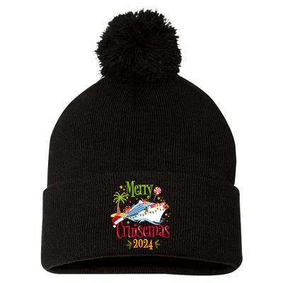 Merry Cruisemas 2024 Family Cruise Group Pom Pom 12in Knit Beanie