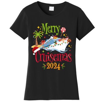 Merry Cruisemas 2024 Family Cruise Group Women's T-Shirt