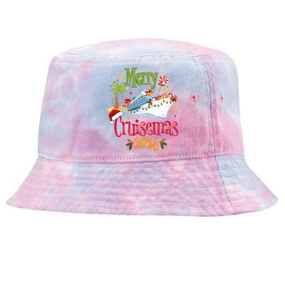 Merry Cruisemas 2024 Family Cruise Group Tie-Dyed Bucket Hat