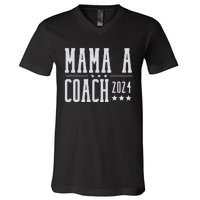 Mamala Coach 2024 Harris Walz V-Neck T-Shirt