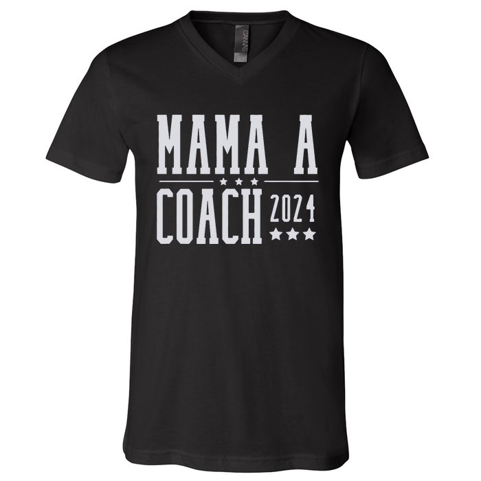 Mamala Coach 2024 Harris Walz V-Neck T-Shirt