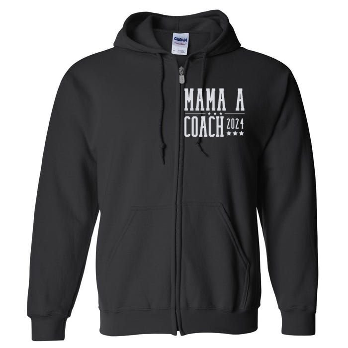 Mamala Coach 2024 Harris Walz Full Zip Hoodie