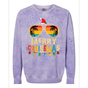 Merry Cruisemas 2025 Christmas Santa Reindeer Cruise Colorblast Crewneck Sweatshirt