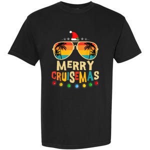 Merry Cruisemas 2025 Christmas Santa Reindeer Cruise Garment-Dyed Heavyweight T-Shirt