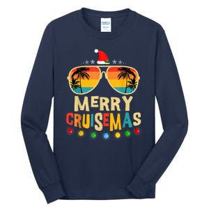 Merry Cruisemas 2025 Christmas Santa Reindeer Cruise Tall Long Sleeve T-Shirt