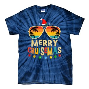 Merry Cruisemas 2025 Christmas Santa Reindeer Cruise Tie-Dye T-Shirt