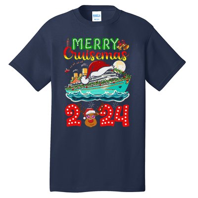 Merry Cruisemas 2024 Cruise Christmas Xmas Pajamas Tall T-Shirt