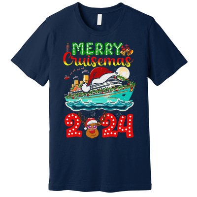 Merry Cruisemas 2024 Cruise Christmas Xmas Pajamas Premium T-Shirt