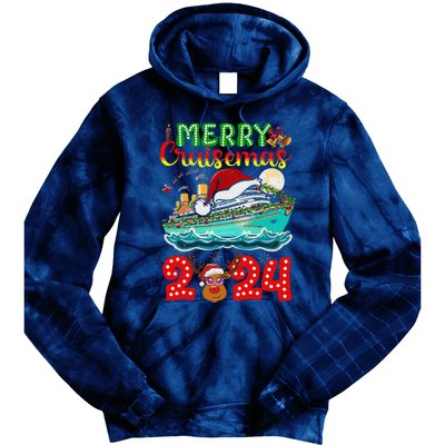 Merry Cruisemas 2024 Cruise Christmas Xmas Pajamas Tie Dye Hoodie