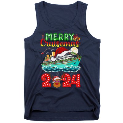 Merry Cruisemas 2024 Cruise Christmas Xmas Pajamas Tank Top