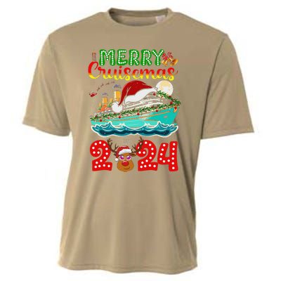 Merry Cruisemas 2024 Cruise Christmas Xmas Pajamas Cooling Performance Crew T-Shirt