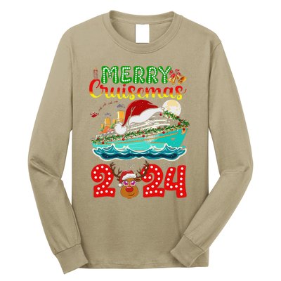 Merry Cruisemas 2024 Cruise Christmas Xmas Pajamas Long Sleeve Shirt