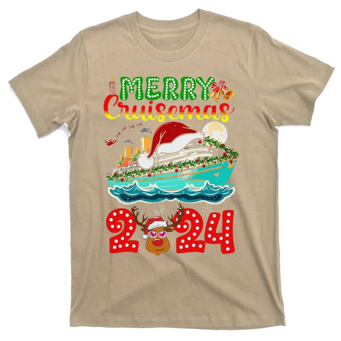 Merry Cruisemas 2024 Cruise Christmas Xmas Pajamas T-Shirt