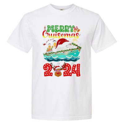 Merry Cruisemas 2024 Cruise Christmas Xmas Pajamas Garment-Dyed Heavyweight T-Shirt