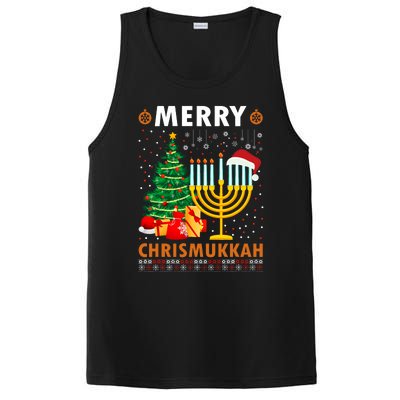 Merry Chrismukkah 2021 Happy Hanukkah Christmas Santa Hat PosiCharge Competitor Tank