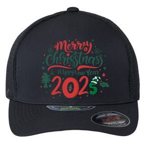 Merry Christmas 2025 And Happy New Year Flexfit Unipanel Trucker Cap