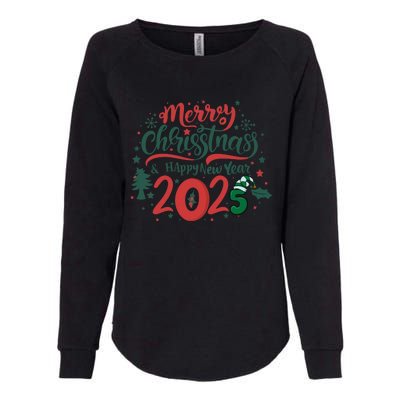 Merry Christmas 2025 And Happy New Year Womens California Wash Sweatshirt