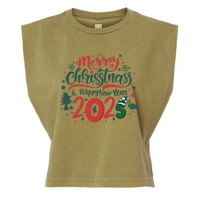 Merry Christmas 2025 And Happy New Year Garment-Dyed Women's Muscle Tee