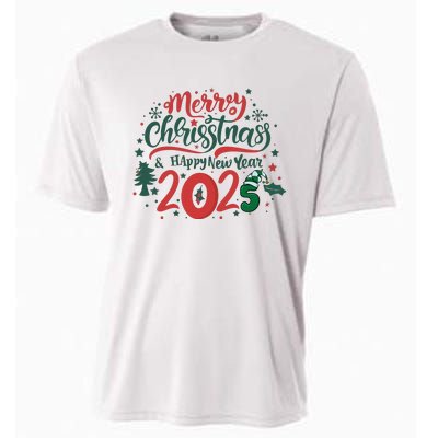 Merry Christmas 2025 And Happy New Year Cooling Performance Crew T-Shirt