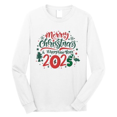 Merry Christmas 2025 And Happy New Year Long Sleeve Shirt