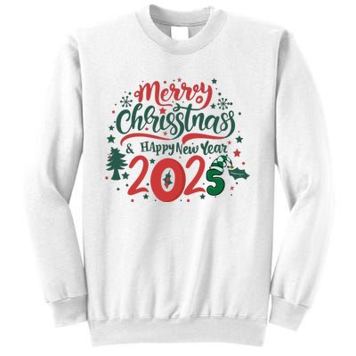 Merry Christmas 2025 And Happy New Year Sweatshirt