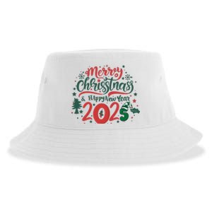 Merry Christmas 2025 And Happy New Year Sustainable Bucket Hat