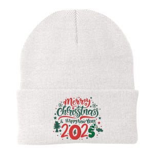 Merry Christmas 2025 And Happy New Year Knit Cap Winter Beanie