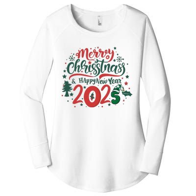 Merry Christmas 2025 And Happy New Year Women's Perfect Tri Tunic Long Sleeve Shirt