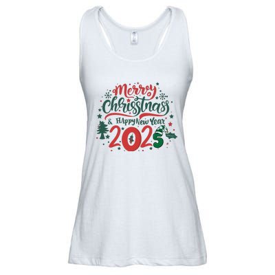 Merry Christmas 2025 And Happy New Year Ladies Essential Flowy Tank