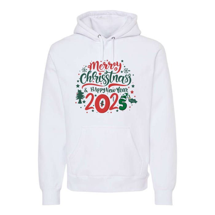 Merry Christmas 2025 And Happy New Year Premium Hoodie