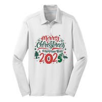 Merry Christmas 2025 And Happy New Year Silk Touch Performance Long Sleeve Polo