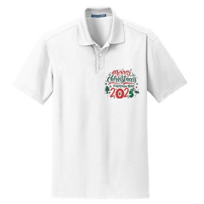 Merry Christmas 2025 And Happy New Year Dry Zone Grid Polo