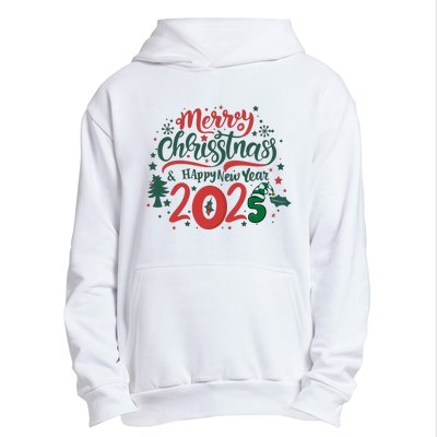 Merry Christmas 2025 And Happy New Year Urban Pullover Hoodie