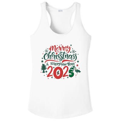 Merry Christmas 2025 And Happy New Year Ladies PosiCharge Competitor Racerback Tank