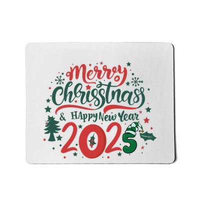 Merry Christmas 2025 And Happy New Year Mousepad