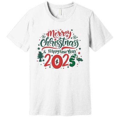 Merry Christmas 2025 And Happy New Year Premium T-Shirt