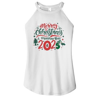 Merry Christmas 2025 And Happy New Year Women's Perfect Tri Rocker Tank