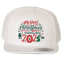 Merry Christmas 2025 And Happy New Year Wool Snapback Cap