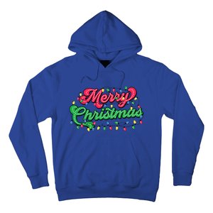 Merry Christmas 2024 Family Matching Christmas Lights Xmas Hoodie