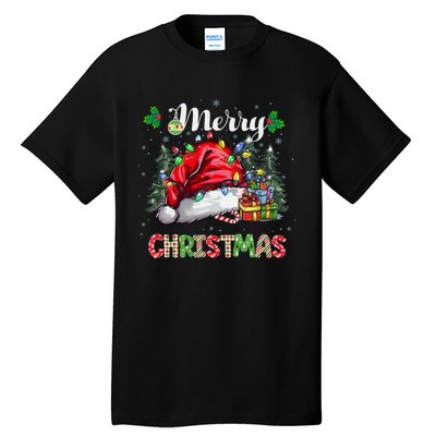 Merry Christmas 2024 Buffalo Truck Tree Plaid Tall T-Shirt