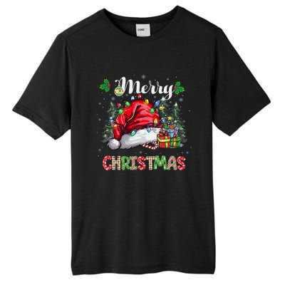 Merry Christmas 2024 Buffalo Truck Tree Plaid Tall Fusion ChromaSoft Performance T-Shirt