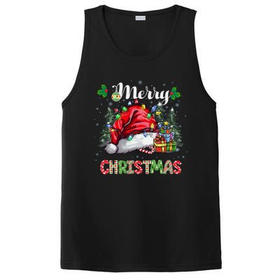 Merry Christmas 2024 Buffalo Truck Tree Plaid PosiCharge Competitor Tank