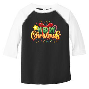 Merry Christmas 2024 Christmas Lights Matching Family Outfit Toddler Fine Jersey T-Shirt