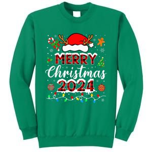 Merry Christmas 2024 Family Squad Matching Outfit Santa Sweatshirt