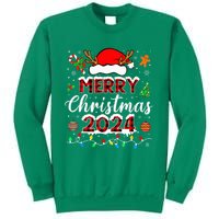 Merry Christmas 2024 Family Squad Matching Outfit Santa Sweatshirt