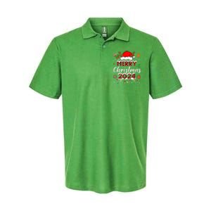 Merry Christmas 2024 Family Squad Matching Outfit Santa Softstyle Adult Sport Polo