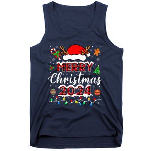 Merry Christmas 2024 Family Squad Matching Outfit Santa Tank Top