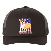 Merica Corgi 4th Of July Family Women Dog American Flag Yupoong Adult 5-Panel Trucker Hat