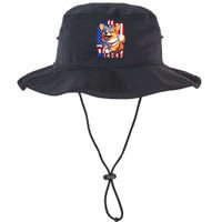 Merica Corgi 4th Of July Family Women Dog American Flag Legacy Cool Fit Booney Bucket Hat