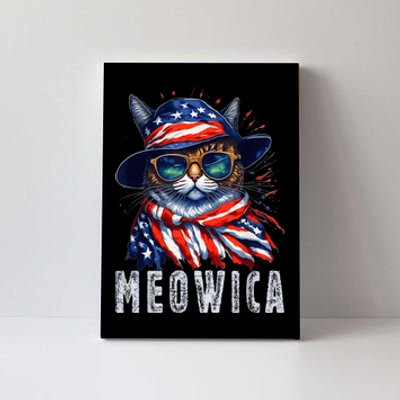 MEOWICA Cat 4th July Sunglasses Merica Cat American Flag Canvas